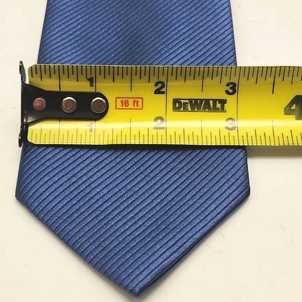 Jacob Alexander Tie Men's Necktie 100% Silk Blue Handmade Classic Preppy